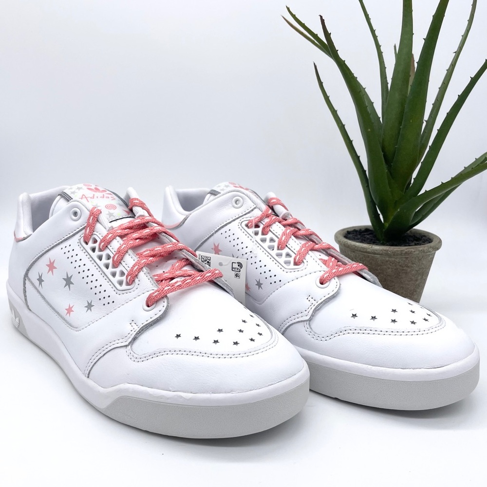 Adidas White Gray SlamCourt Original Sneakers